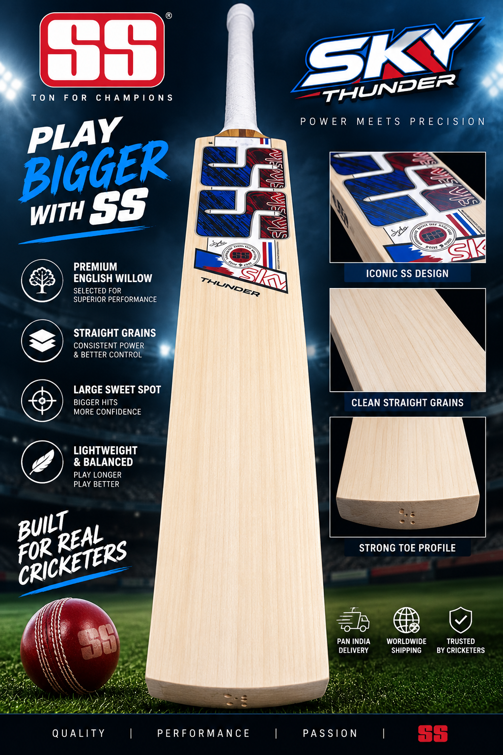 CG Premium Kashmiri Willow Bat