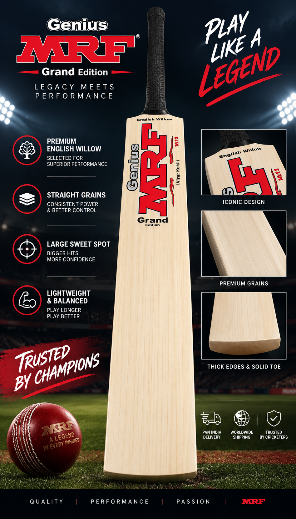 CG Premium English Willow Bat
