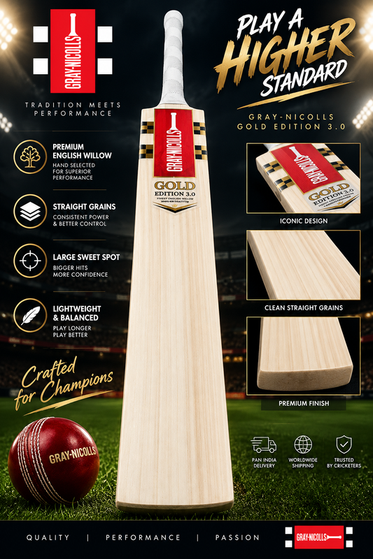 Gray Nicolls English Willow cricket bat side view