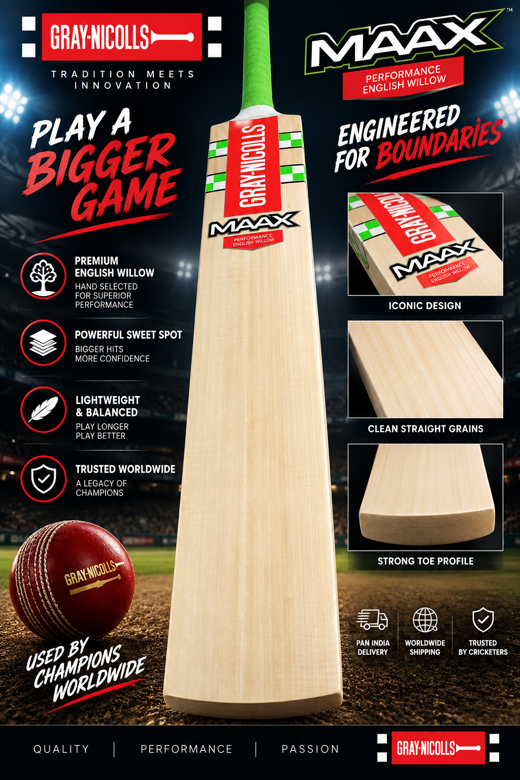 CG Premium Kashmiri Willow Bat