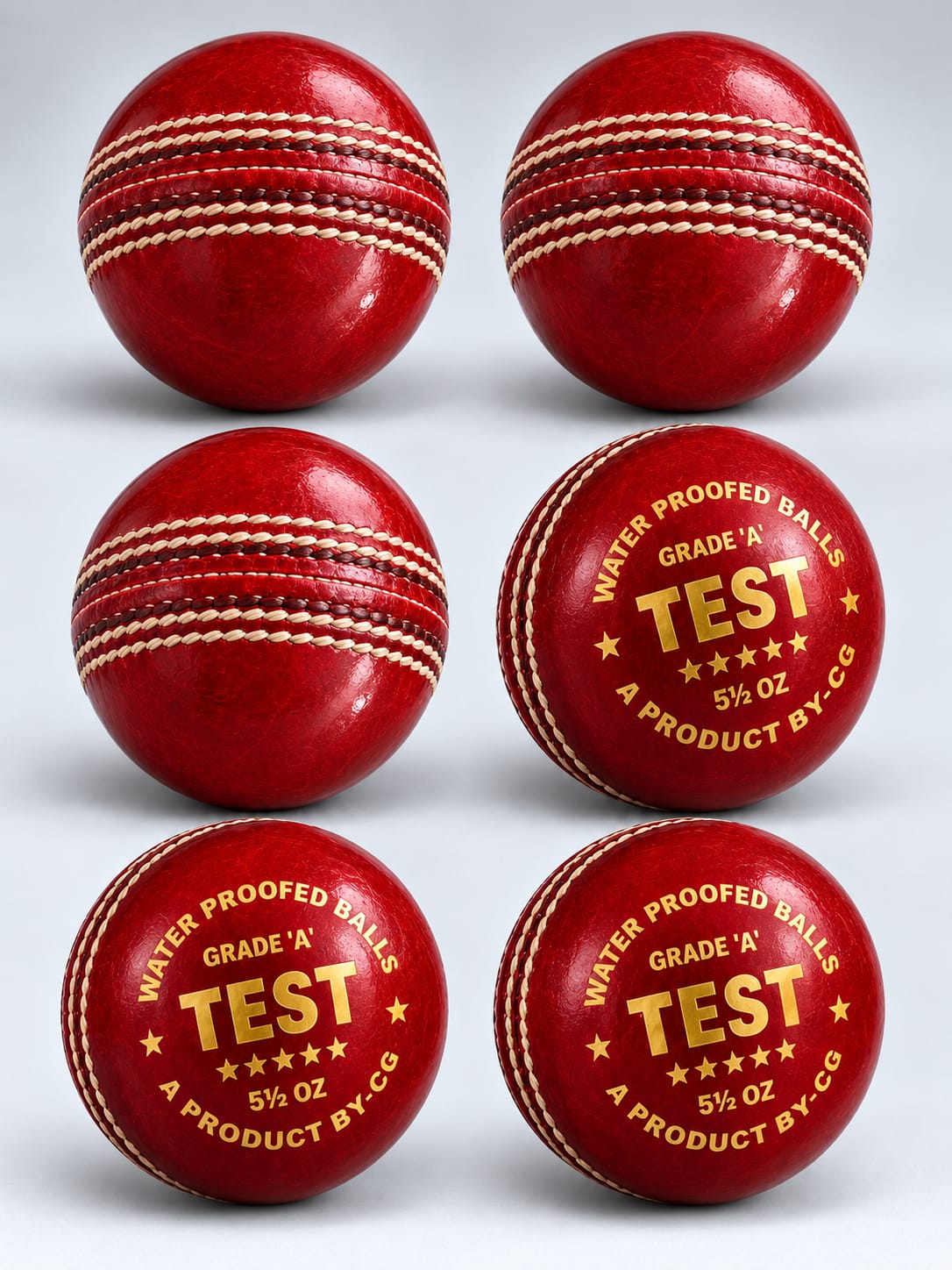 Red Leather Cricket Balls Pack of 6 product image