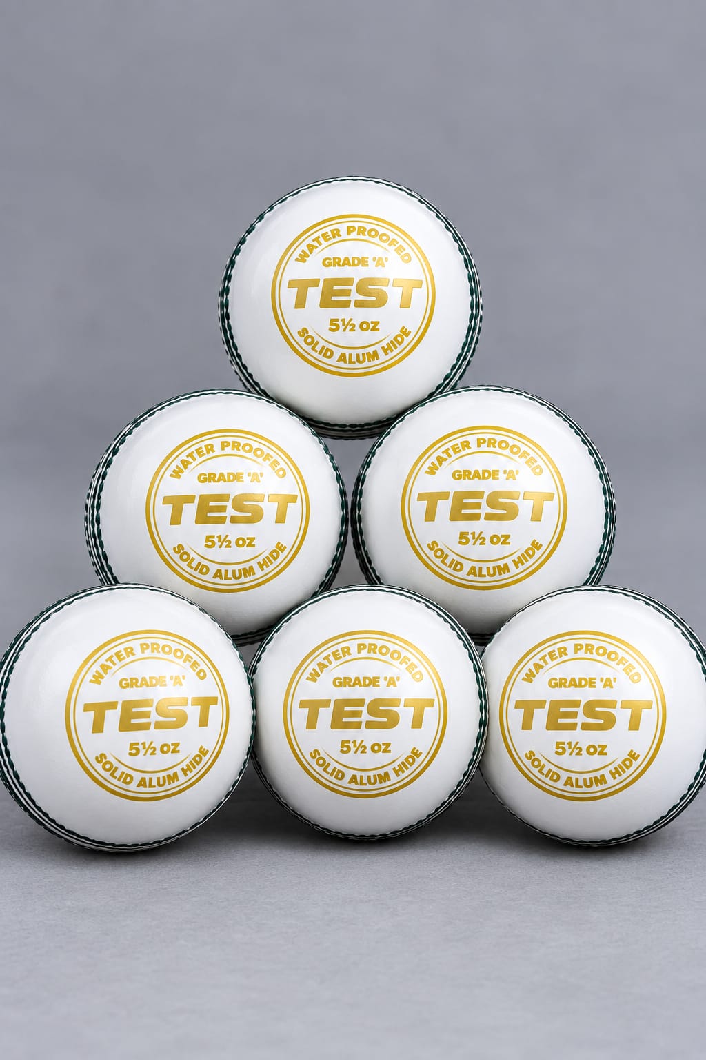 White Leather Cricket Ball (Pack of 6)
