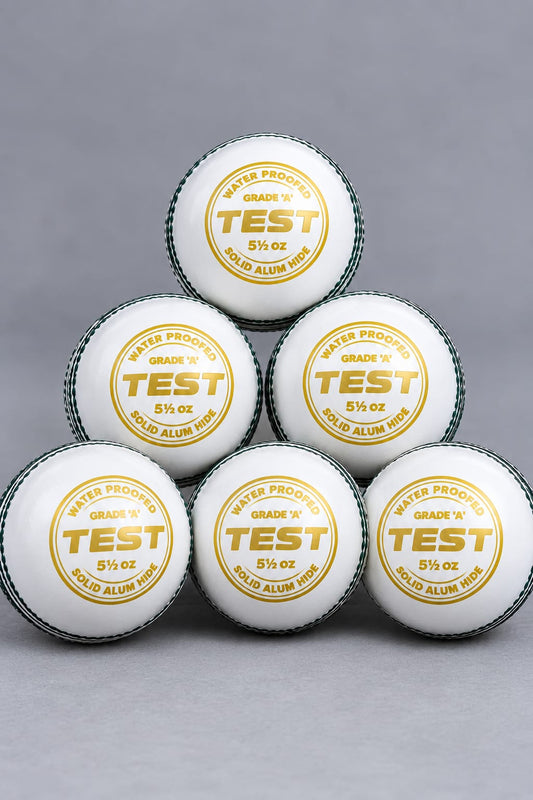 White leather cricket ball pack of 6 alternate view