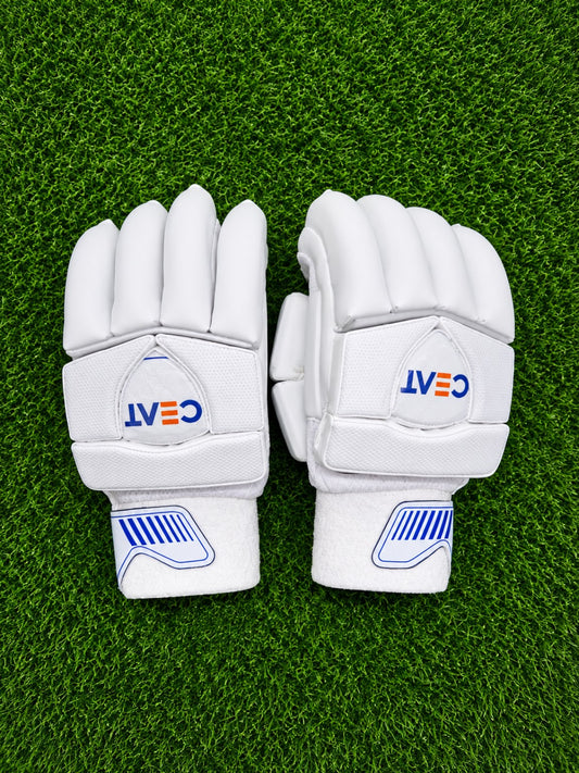 CEAT cricket batting gloves white