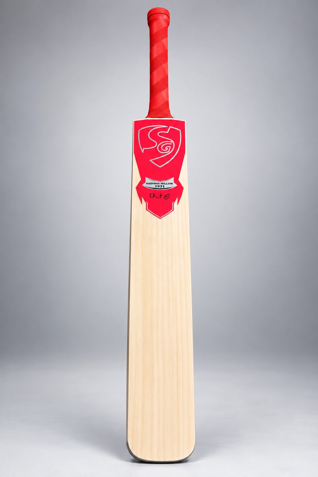 SG cricket bat red edition front view