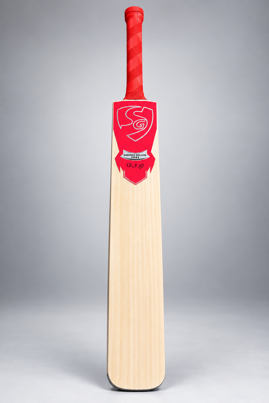 SG cricket bat red edition front view