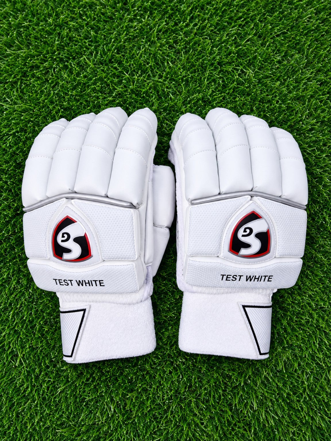Test White cricket batting gloves